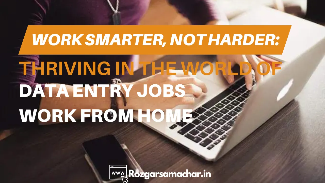Data Entry Jobs Work from Home